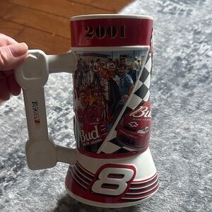 Budweiser 2001 Racing Mug with Red and White Accents